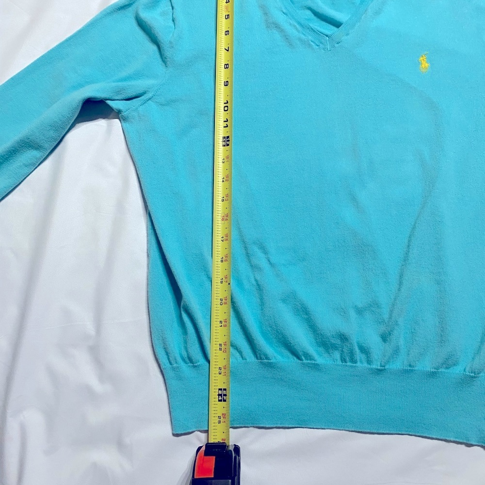 Polo by Ralph Lauren Woman’s size XL. V-Neck lightweight sweater. Gently Worn - Picture 5 of 14